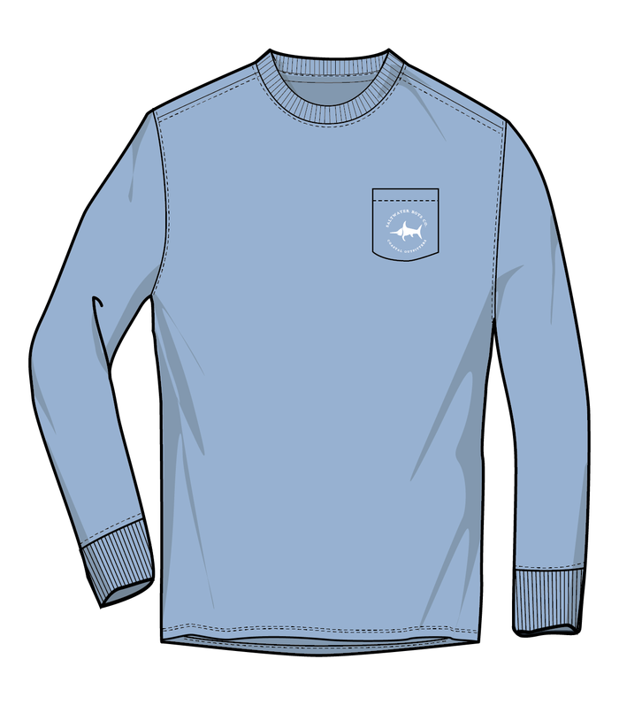 *Pre-Sale* Saltwater Boys Company Marsh Scene Long Sleeve T-Shirt - Blue