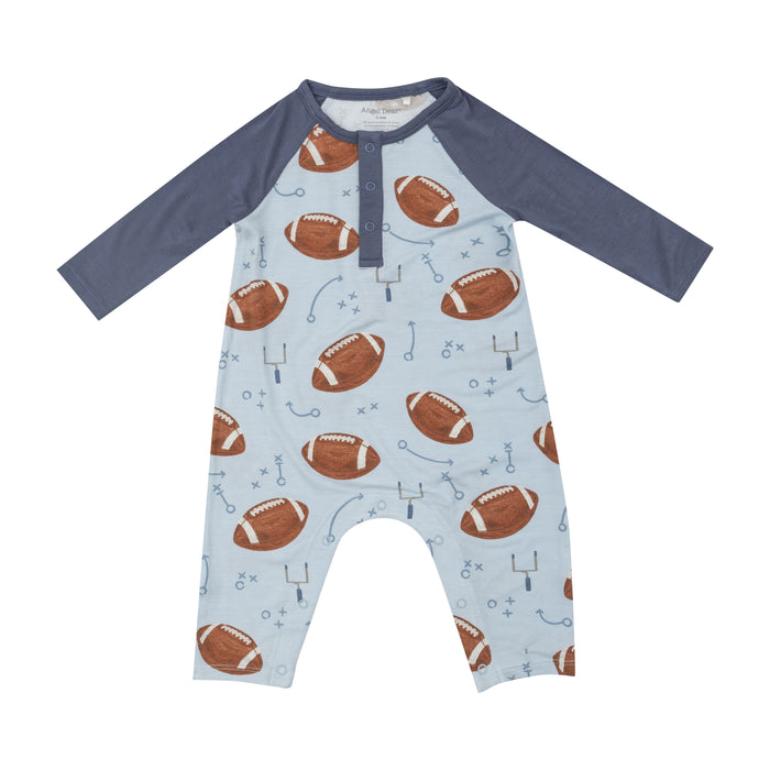 Angel Dear Football Romper - Blue