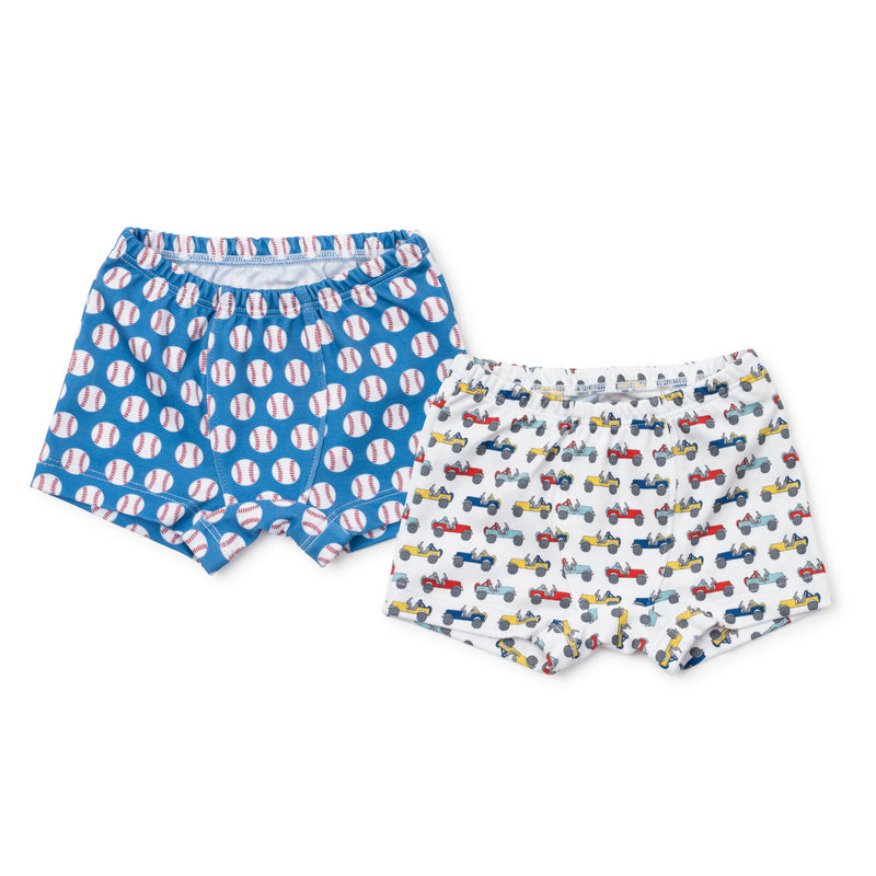 Lila + Hayes Boys Underwear Set - Jeeps/Baseball