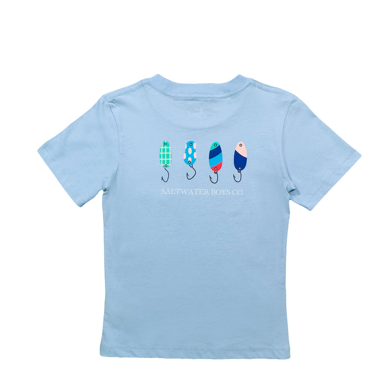 Saltwater Boys Company Fishing Lures T-Shirt - Blue