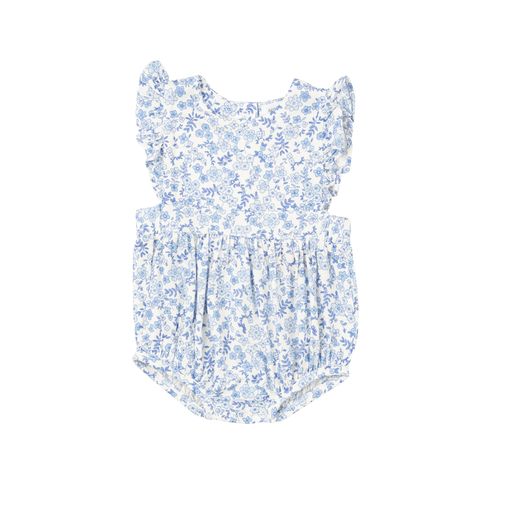 Angel Dear Blue Floral Sunsuit