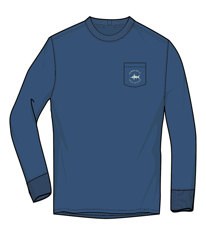 *Pre-Sale* Saltwater Boys Company Hunter & Dog Long Sleeve T-Shirt - Blue