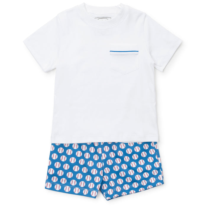 *Pre-Order* Luigi Kids Boys Baseball Short Set - Blue