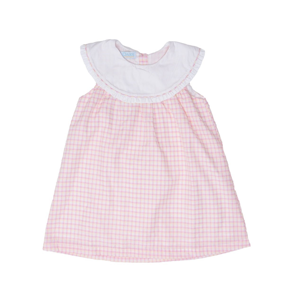 The Oaks Apparel Yellow & Pink Check Dress