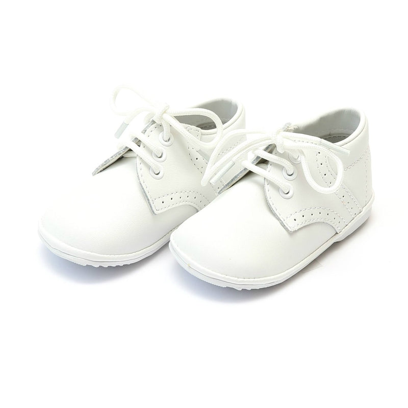 L’Amour James Boy's Leather Lace Up Shoe - White