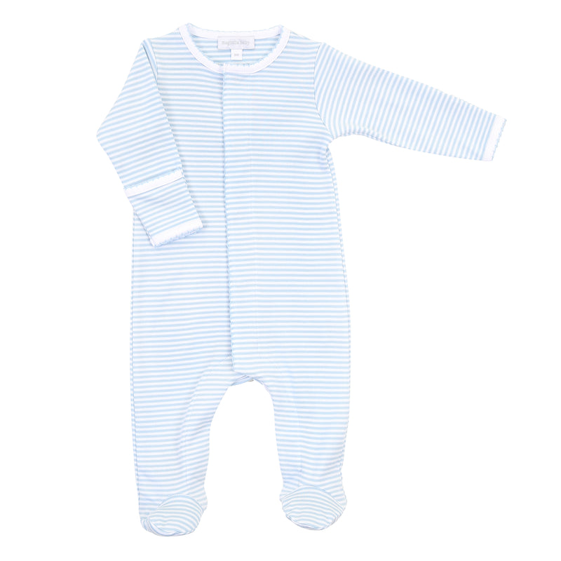 Magnolia Baby Essentials Stripes Footie - Blue