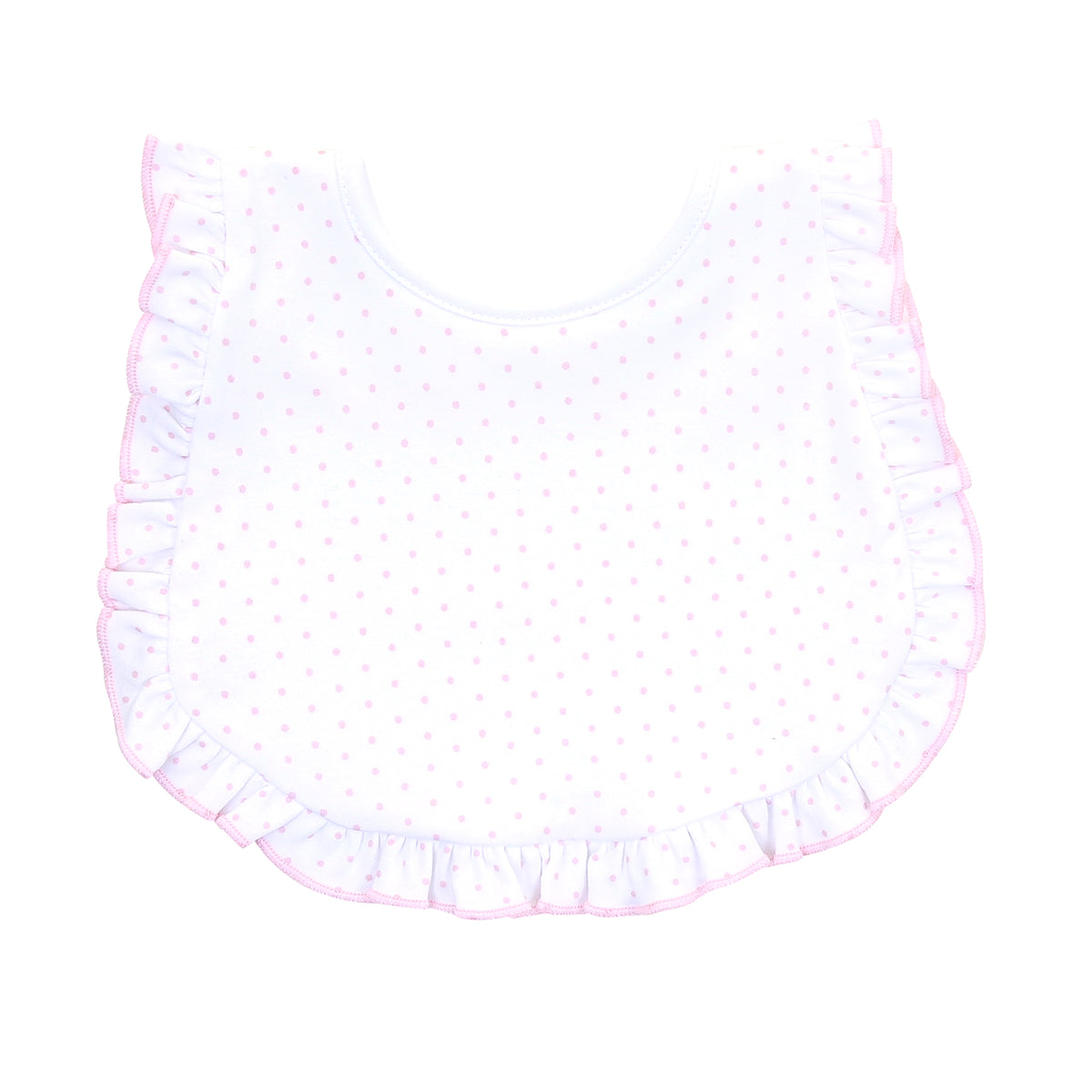 Magnolia Baby Mini Dot Essentials Ruffle Bib - Pink