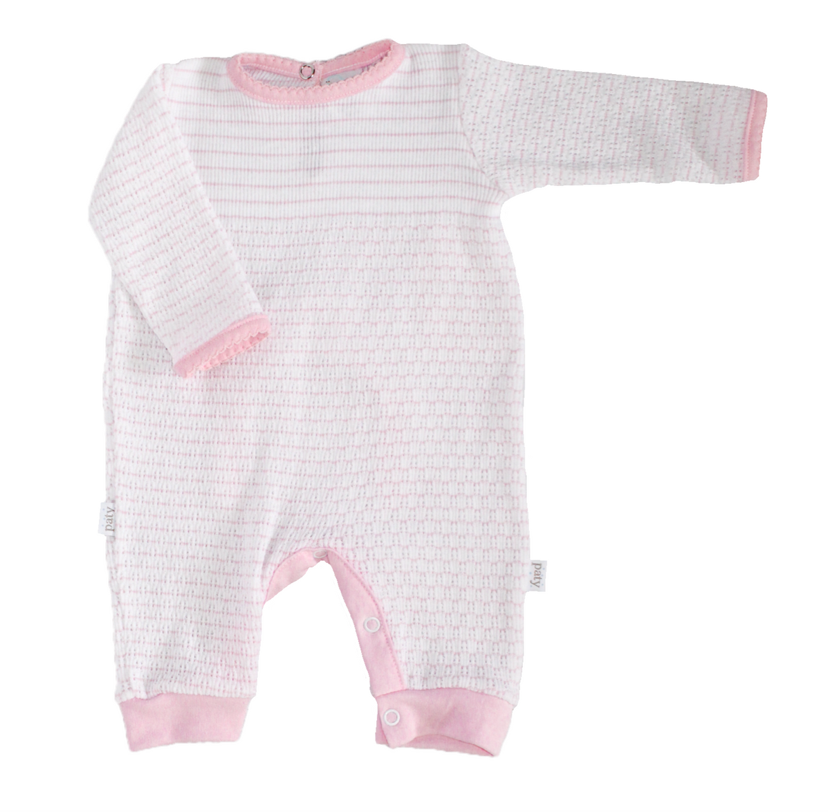 Paty, Inc. Romper with Faux Drop Seat - Pink