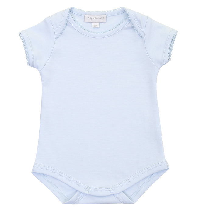 Magnolia Baby Essentials Short Sleeve Bodysuit - Blue