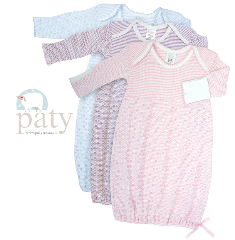 Paty, Inc. Lap-Shoulder Gown