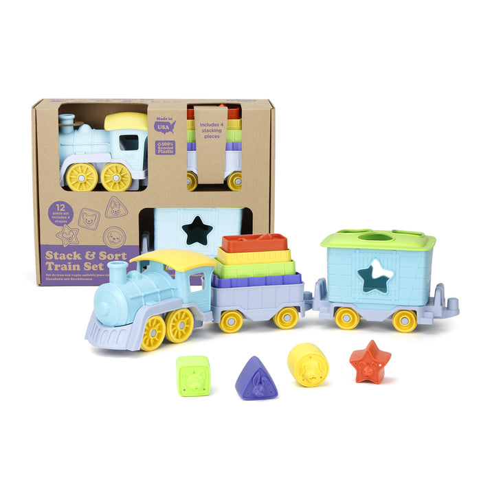 Green Toys Stack & Sort Train Set