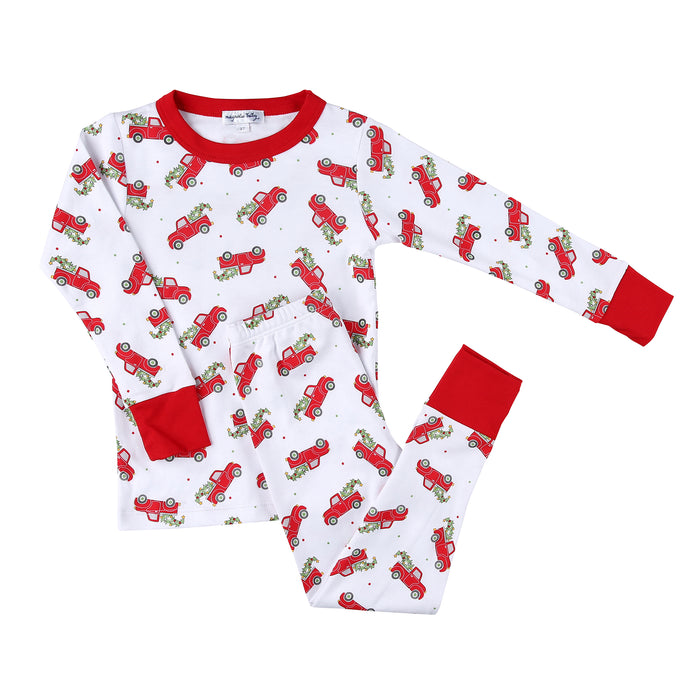 Magnolia Baby Christmas Traditions Red Long Pajama