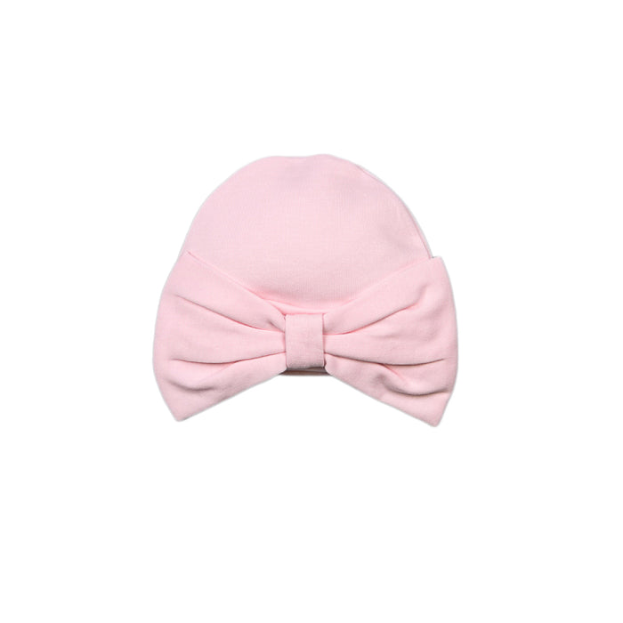 Baby Loren Pima Hat with Bow - Pink