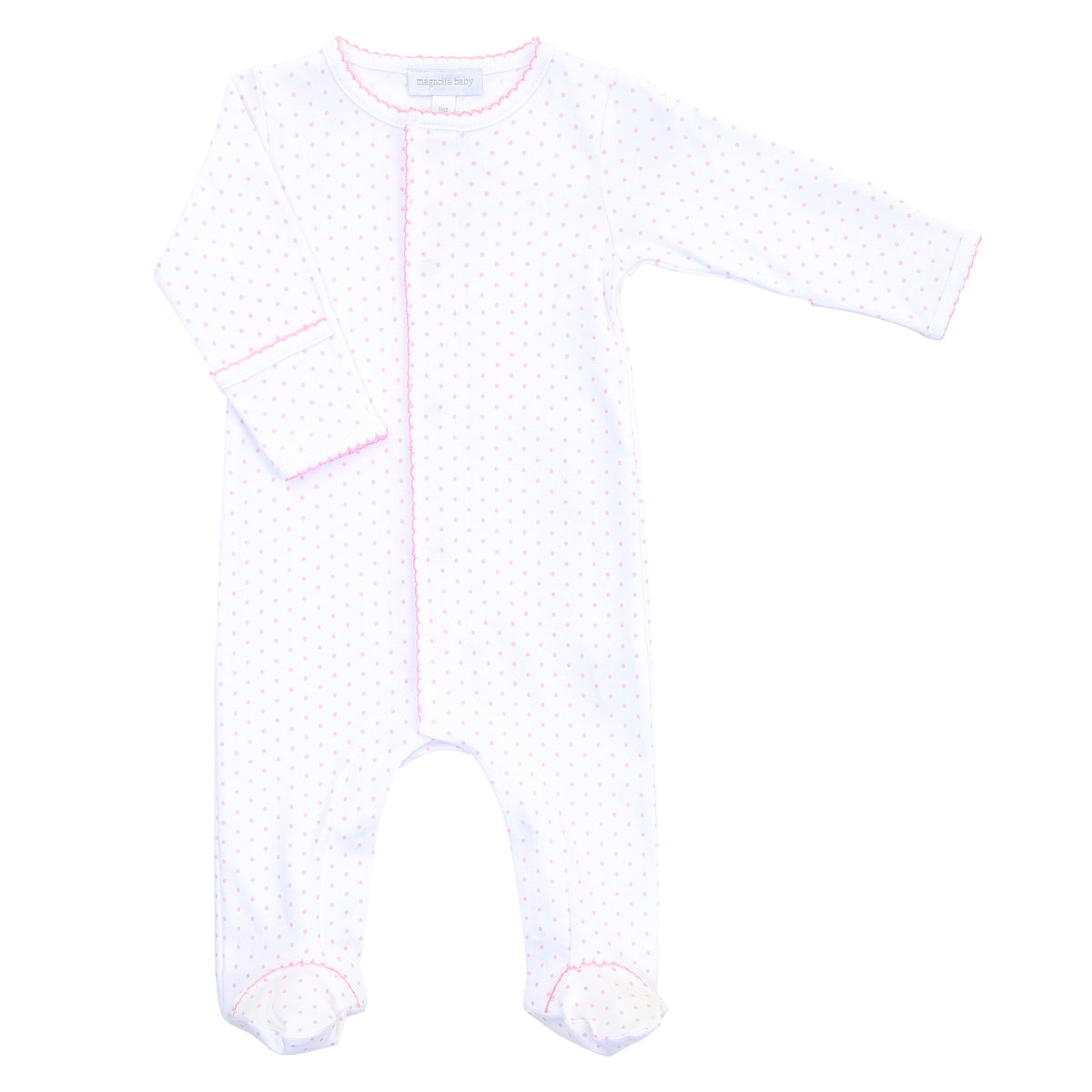 Magnolia Baby Mini Dot Footie - Pink