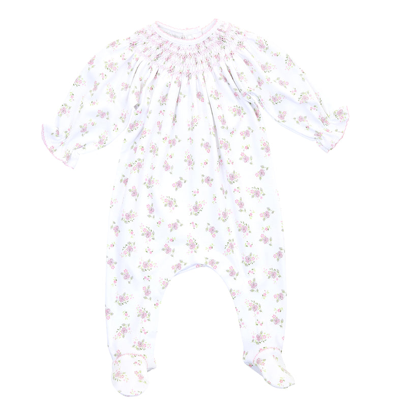 Magnolia Baby Hope’s Rose Printed Bishop Footie