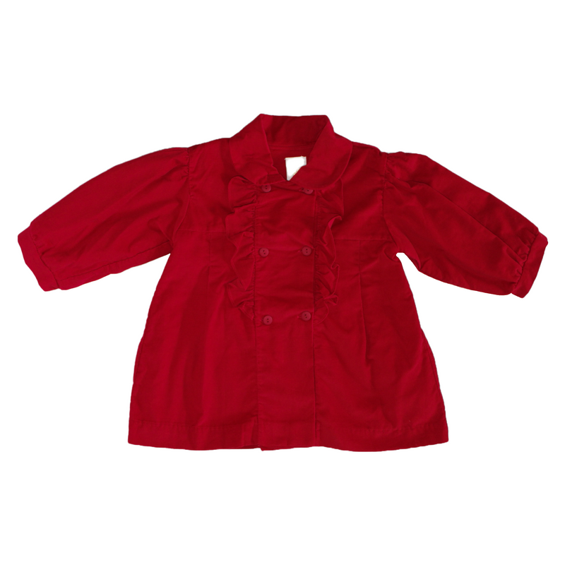 Petit Ami Corduroy Coat - Red