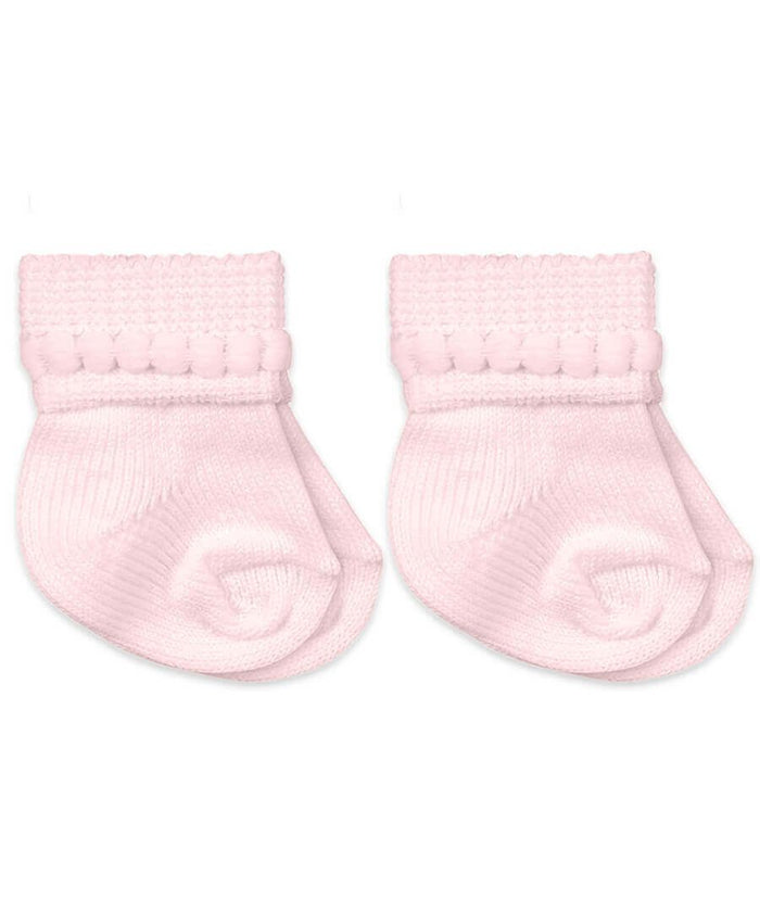 Jefferies Socks Bubble Bootie 2 Pair Pack - Pink