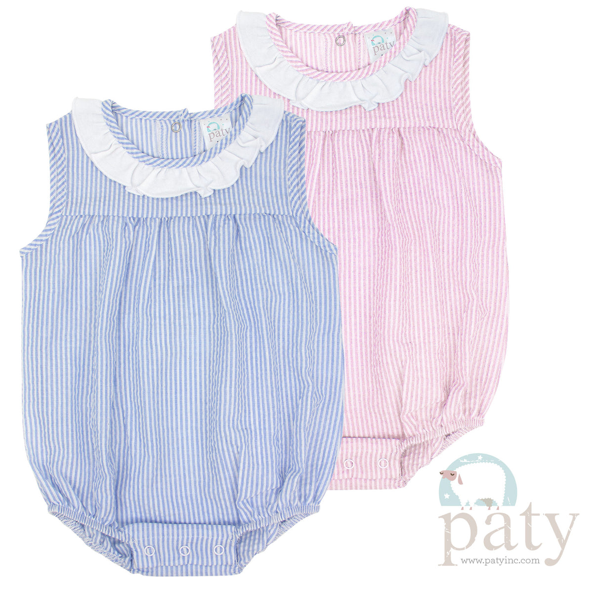 Paty, Inc. Seersucker Ruffle Bubble