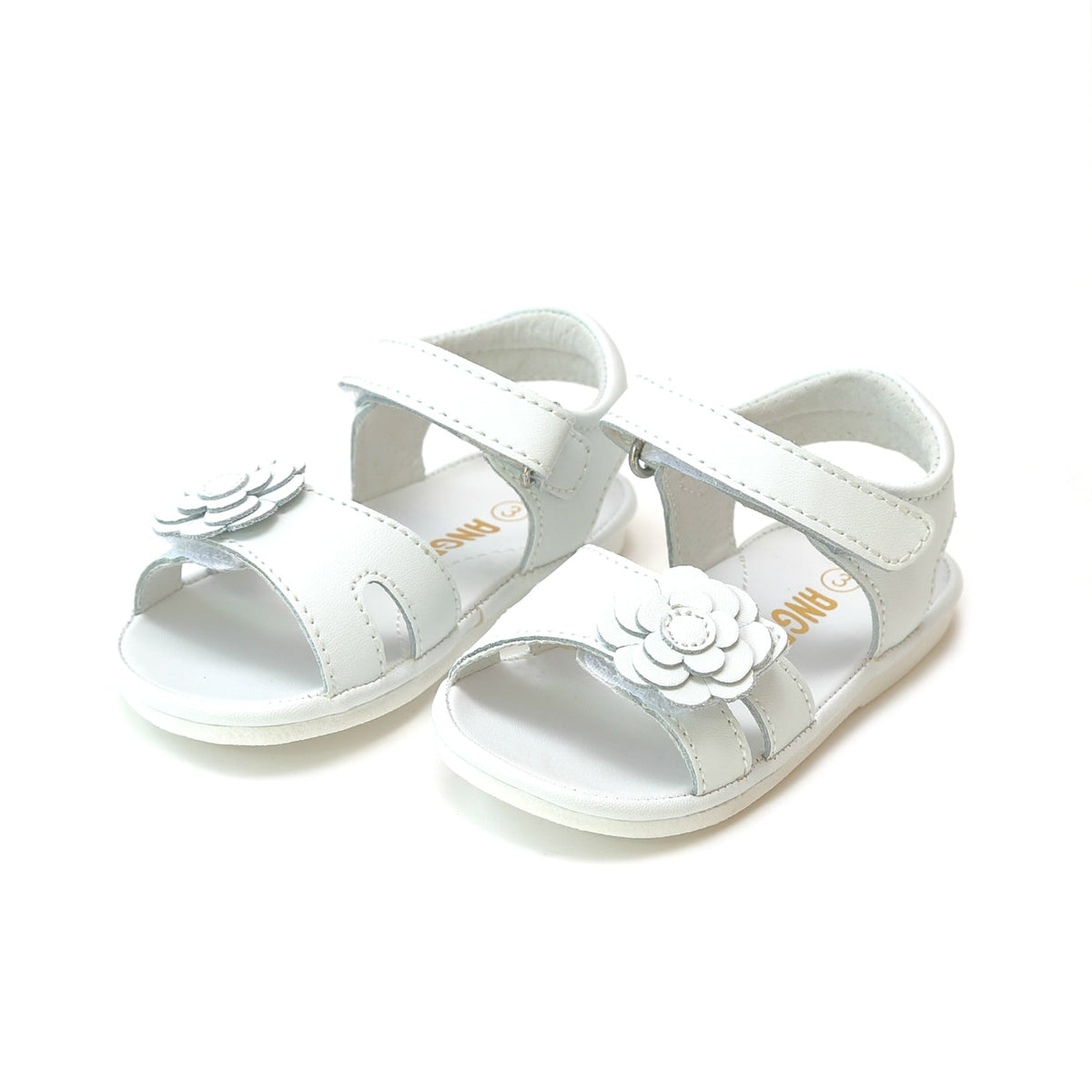 L’Amour Mila Flower Sandal - White