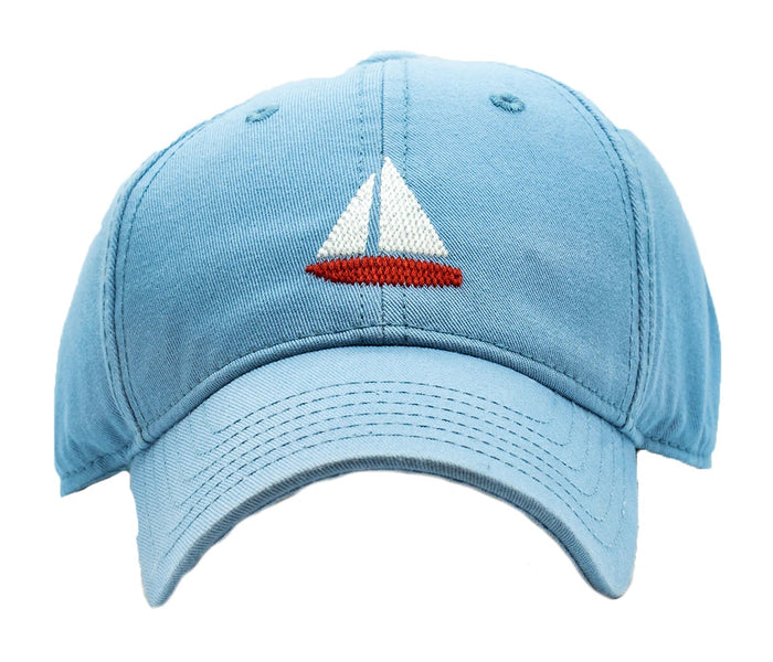 Harding Lane Sailboat on Chambray Kids Hat