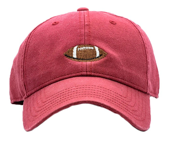 Harding Lane Football on Weathered Red Kids Hat