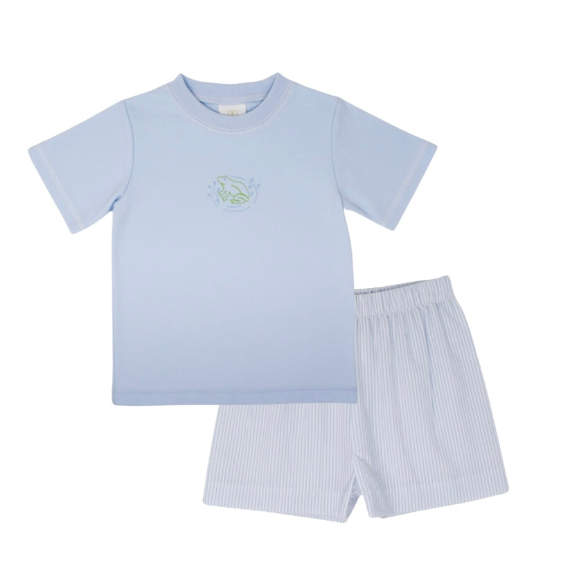 Lullaby Set Puppy Love Pajama Set - Blue – Lillie & John