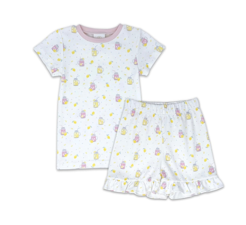 Lullaby Set Girls Lemonade Pajama Set