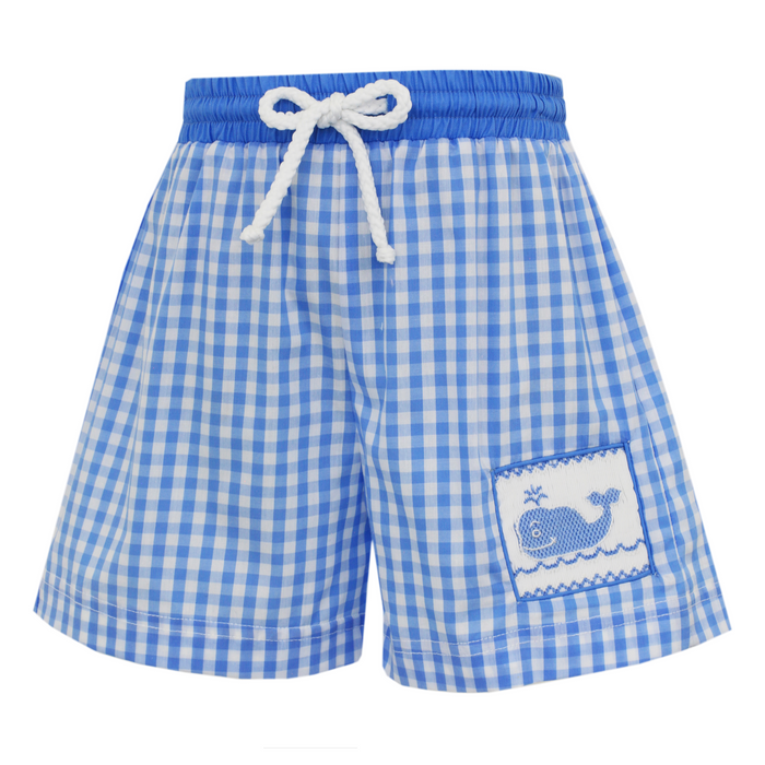 Anavini Whales Swim Shorts - Blue