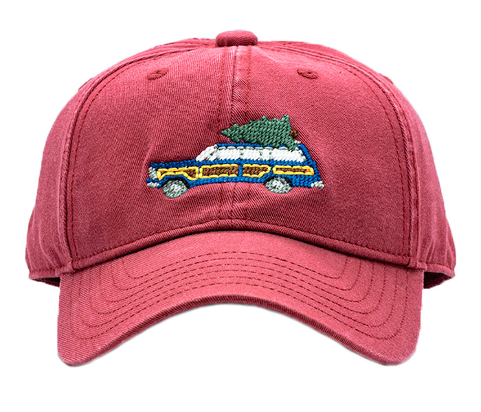 Harding Lane Holiday Wagoneer on Weathered Red Kids Hat