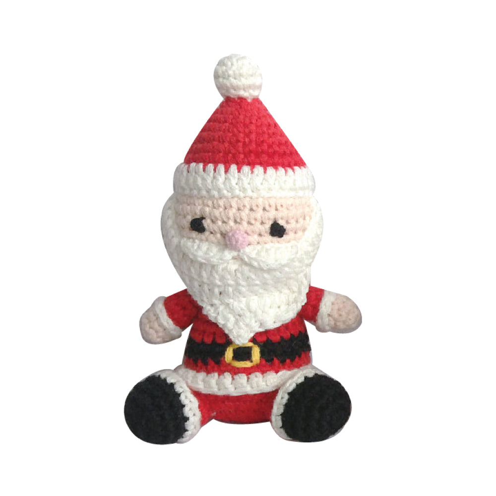 Zubels Santa Hand Crochet Rattle