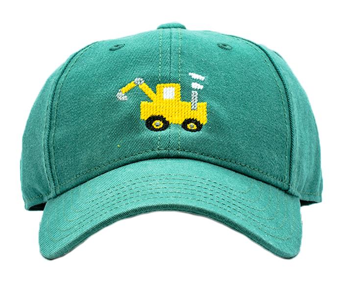 Harding Lane Tractor on Moss Green Kids Hat