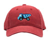 Harding Lane Dump Truck on Weathered Red Kids Hat