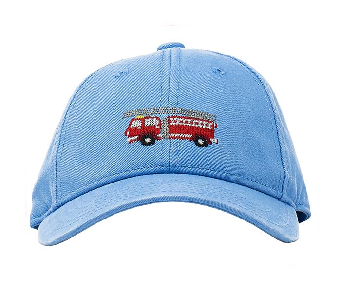 Harding Lane Firetruck on Light Blue Kids Hat