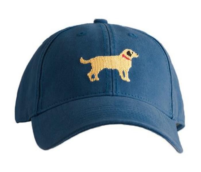 Harding Lane Yellow Lab on Navy Kids Hat