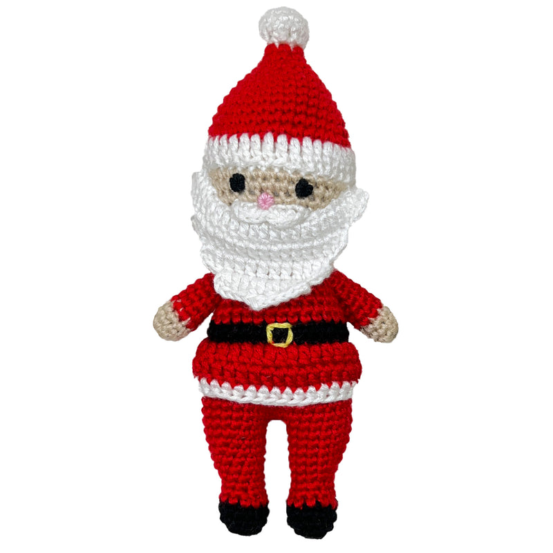 Zubels Santa Bamboo Crochet Rattle