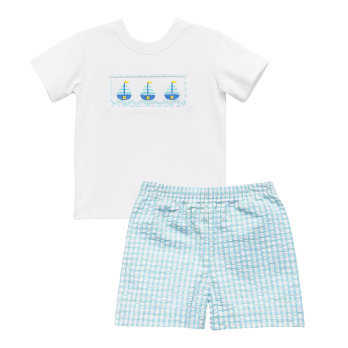 Zuccini Kids Sailboat Short Set