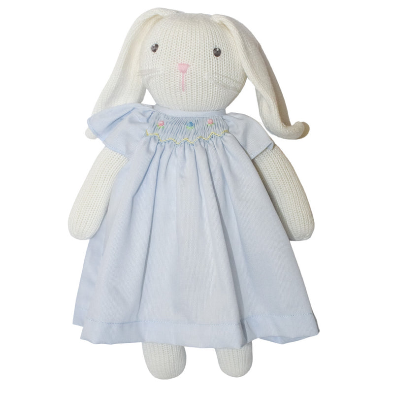 Knit Bunny with Blue Dress